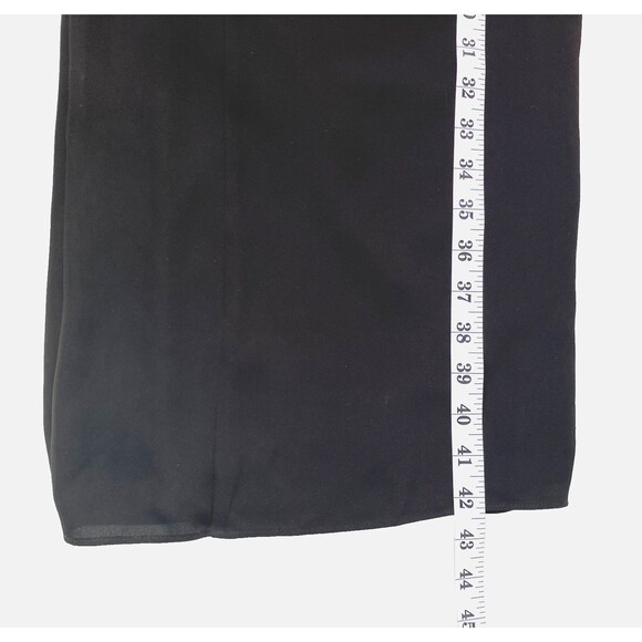 Theory Wide Leg Crepe Drawstring Pants Womens Small Black Lightweight Lined NWOT - Picture 16 of 16